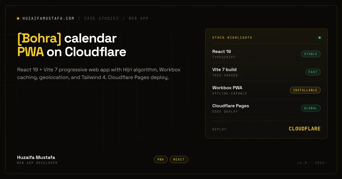 Bohra Calendar case study cover