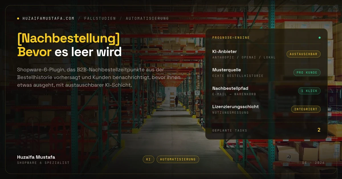 KI-Nachbestellprognose Fallstudie Titelbild
