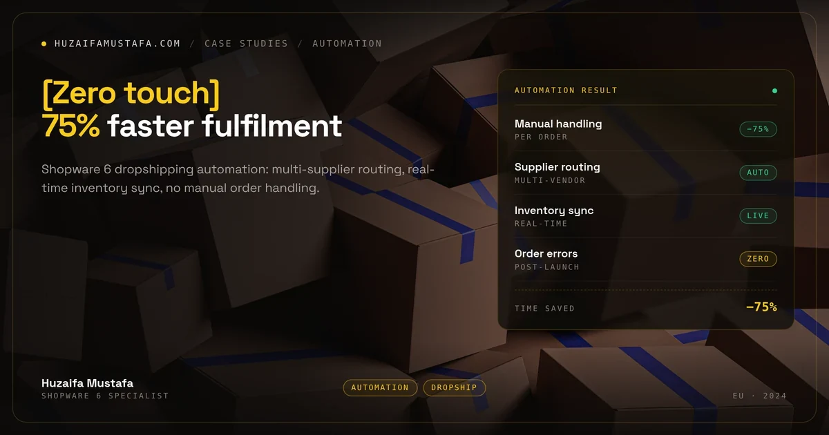 Dropshipping automation case study cover